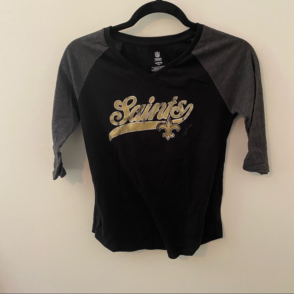 Saints quarter sleeve shirt
